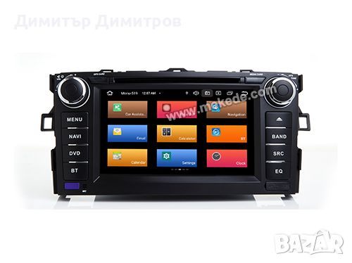Android multimedia за Toyota Auris 2006-2012 двоен дин, снимка 1