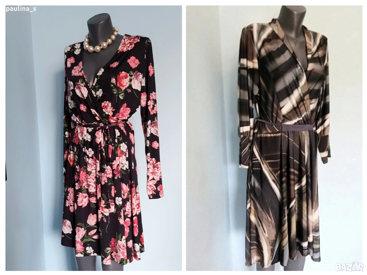 Две различни маркови рокли от ликра "Anna Field" и "Tusind Tanker" , снимка 1