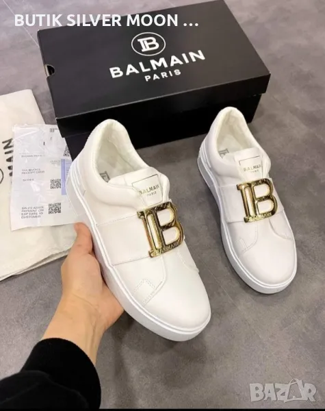 Дамски Кожени Обувки 🔥 BALMAIN , снимка 1