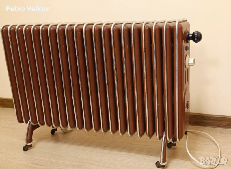 Ел. Радиатор въздушен 2kW/1kW с  термо-регулатор, снимка 1