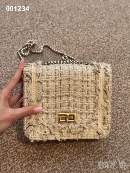 Бяла чанта букле, снимка 1