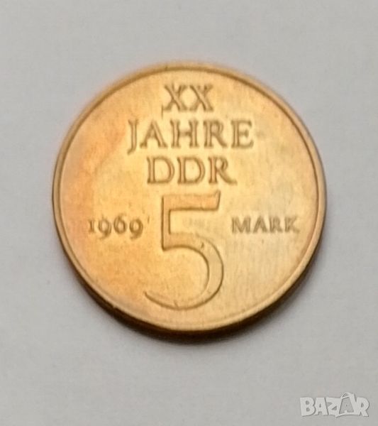 5 марки 1969 ГДР , снимка 1