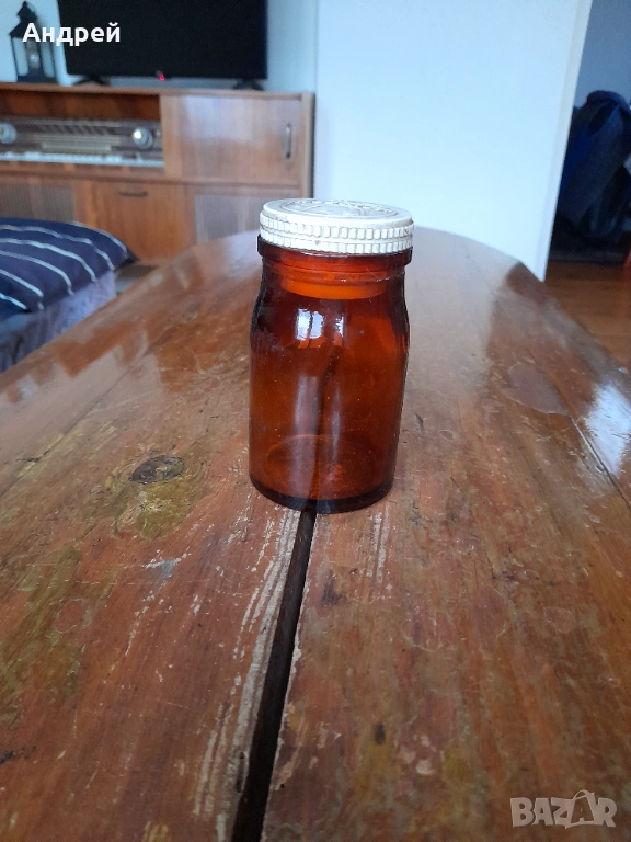 Старо аптекарско шише,бурканче #5, снимка 1