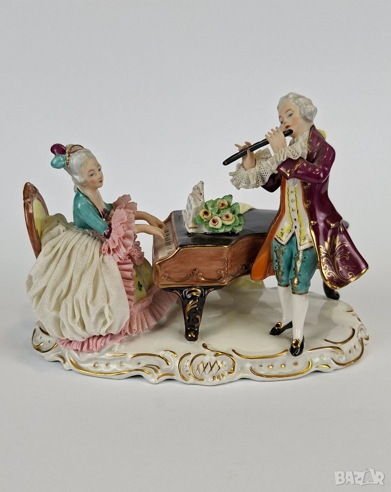 Порцеланова фигура с музиканти - Alka Kunst, Германия, снимка 1