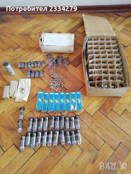 Стари неупотребявани, радио телевизионни лампи, снимка 1