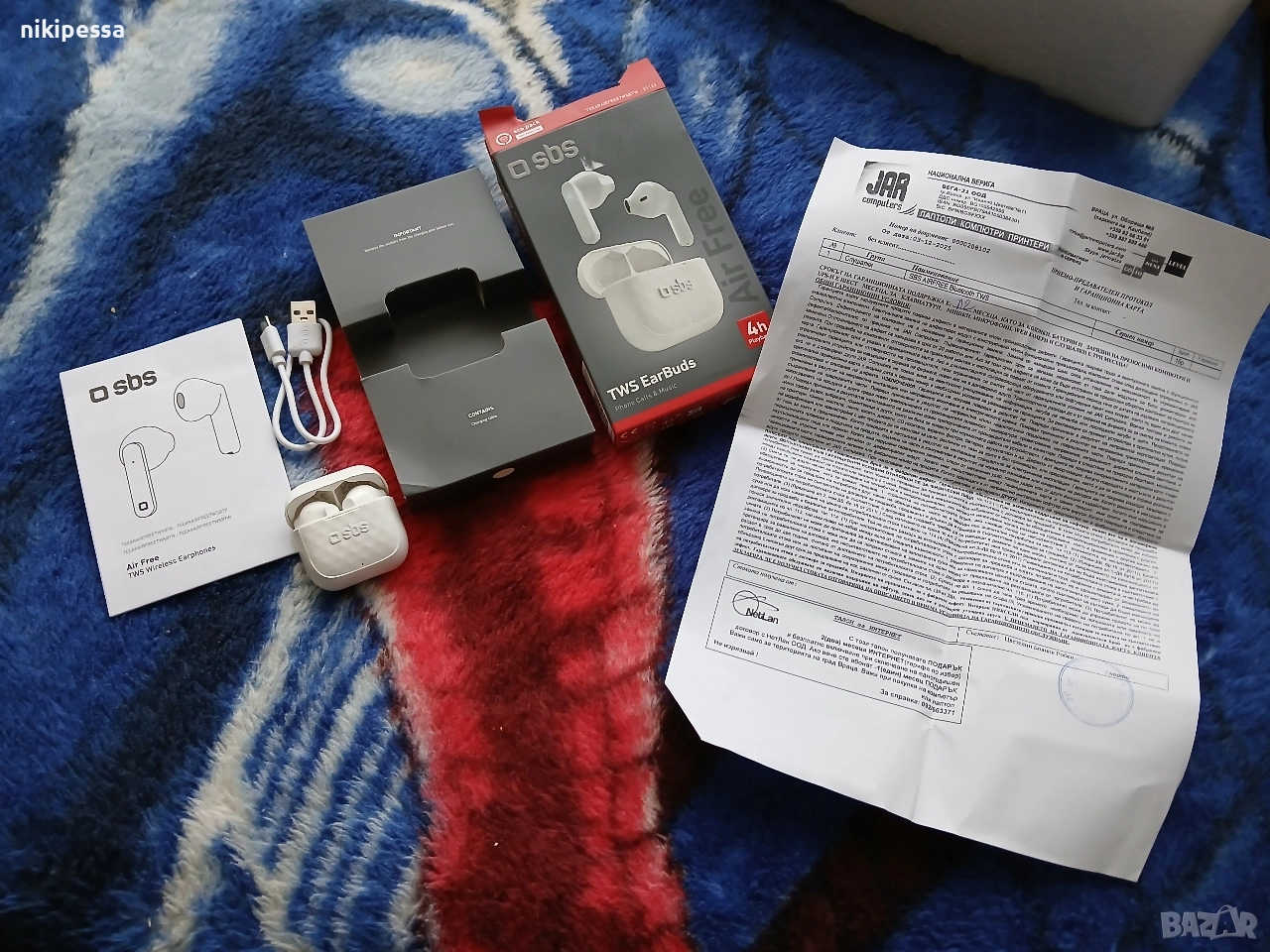 Безжични слушалки sbs , слушалки , микрофон, снимка 1