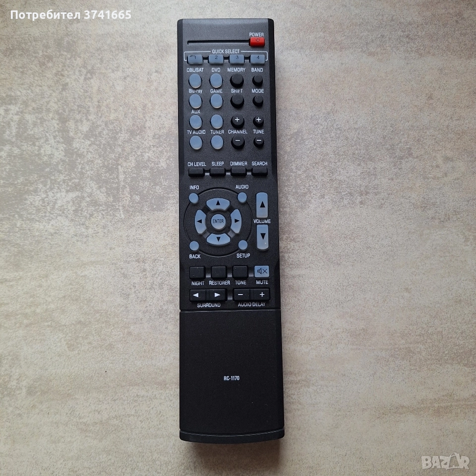 Дистанционно за AV ресивър DENON RC-1170, снимка 1