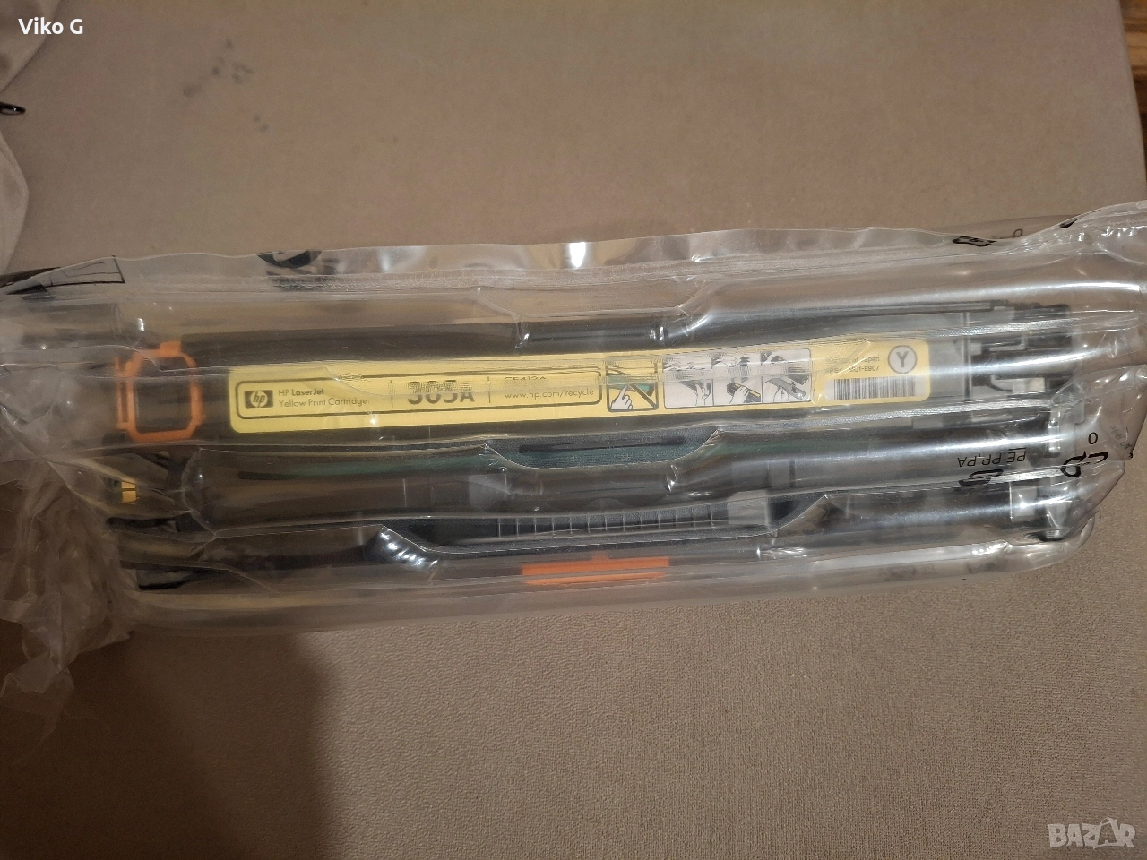 HP 128A Yellow Original LaserJet Toner Cartridge, CE322A , снимка 1