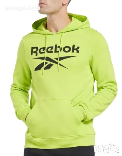 Мъжки суитчър REEBOK Identity Big Logo Fleece Hoodie Yellow, снимка 1