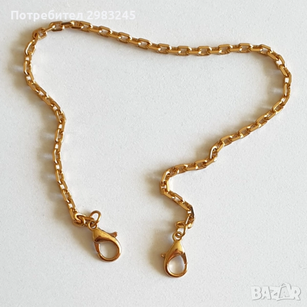 Златиста гривна за глезен , снимка 1