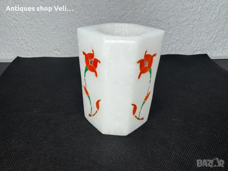 Мранорна вазичка №6966 , снимка 1