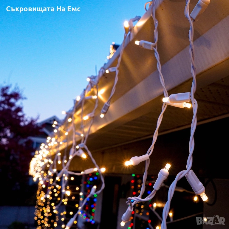 12метра Висящи Коледни Лампи Външен Монтаж Кръгла Букса за Удължаване /Водоустойчиви  , снимка 1