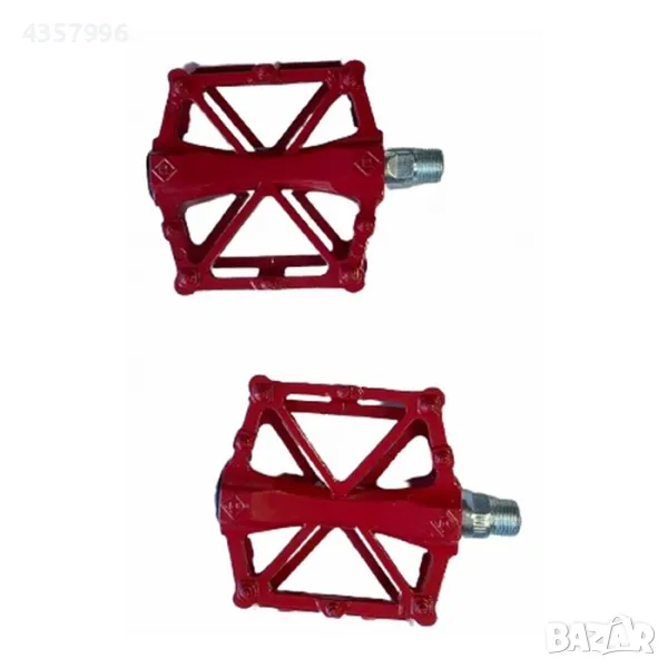 Педали за велосипед  PA522 2 БР/К-Т - ЧЕРВЕНИ, снимка 1