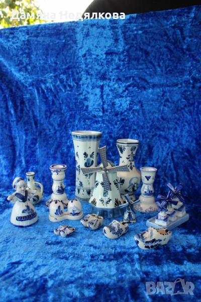 малка колекция от холандски порцелан Delft, снимка 1