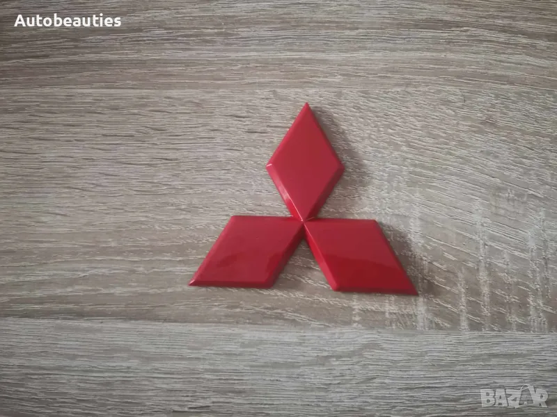 червено лого Mitsubishi 11.5 см, снимка 1