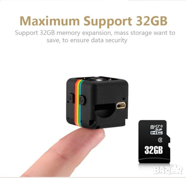 Удароустойчива мини екшън камера, снимка 1