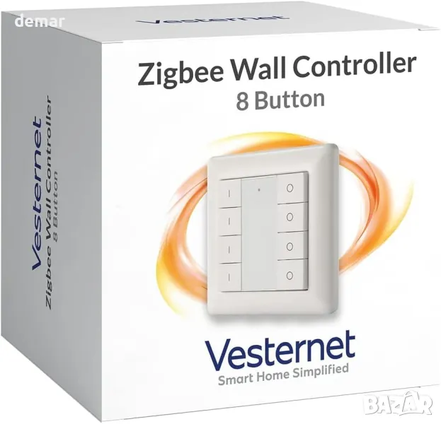 Vesternet Zigbee 8 бутонен интелигентен стенен контролер, снимка 1