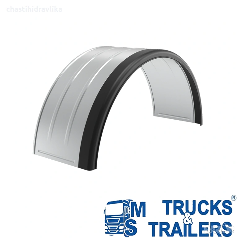 Поцинкован калник за двойна гума с гумен кант DK7120 / DK 7120, снимка 1