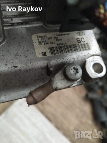 Компютър Opel Corsa C 1.0i 2002г. 0261207960 55350551, снимка 3 - Части - 53670493
