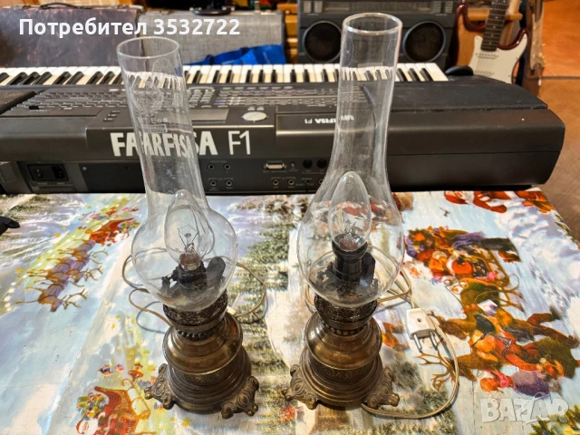 Две винтидж лампи , снимка 4 - Антикварни и старинни предмети - 51240937