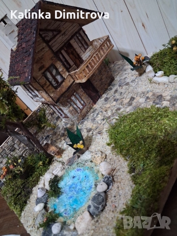 Ръчно изработен макет с размер 29/21см., снимка 2 - Декорация за дома - 51781490