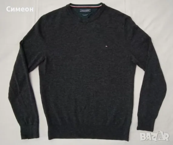 Tommy Hilfiger Merino Wool Pullover оригинален мерино вълна пуловер L, снимка 1 - Пуловери - 48799767