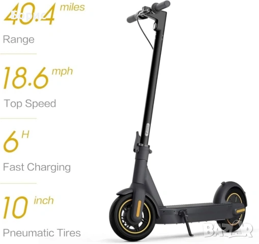 Електрическа тротинетка Segway Ninebot G30P, снимка 10 - Велосипеди - 53874319