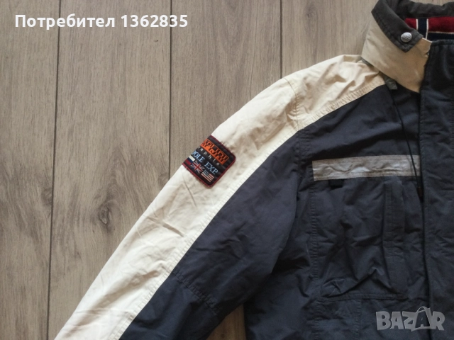 оригинално сиво зимно ски / сноуборд яке NAPAPIJRI размер XL от Италия, снимка 5 - Якета - 51603215