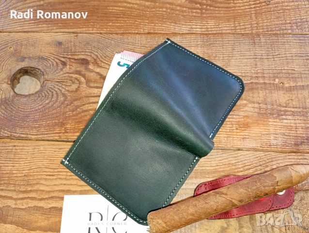 Ръчно изработен мъжки кожен портфейл , снимка 7 - Портфейли, портмонета - 52050088