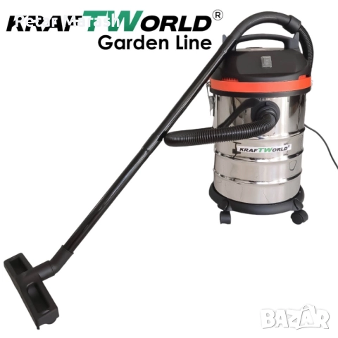 Строителна Прахосмукачка Kraftworld 3в1 – Сухо, Мокро и Издухване | 1400W | 30L | IPX4, снимка 5 - Други инструменти - 52303545