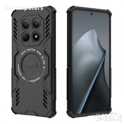 Магнитен калъф WANLONFENG DJ за Xiaomi Poco M8 5G / Redmi Note 15 5G с 2 бр. Стъклени Протектори - P, снимка 5 - Калъфи, кейсове - 53259788