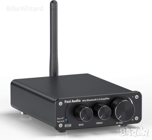 Fosi Audio BT10A Bluetooth 5.0 стерео аудио усилвател приемник 2 канала НОВ, снимка 1 - Други - 46413294