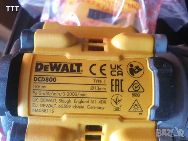 Бормашина/Винтоверт DeWALT DCD800/18V 90Nm, снимка 2 - Винтоверти - 47009156