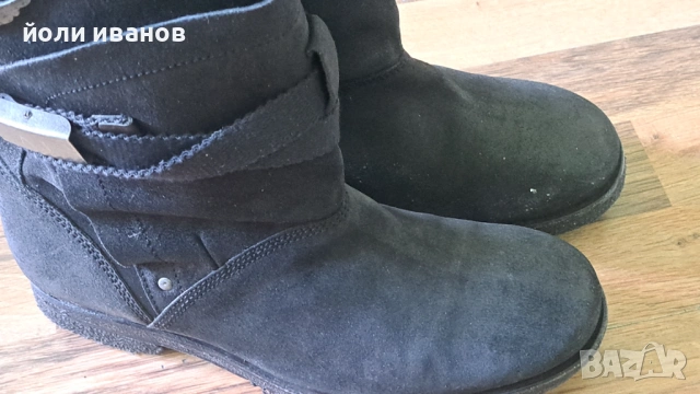 AJ-ARMANI JEANS-кожени шити,суров каучук ботуши-43, снимка 2 - Мъжки ботуши - 53783596