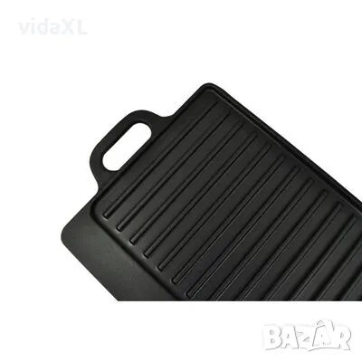 vidaXL Чугунени плочи за печене с две лица, 38x23 см - 2 бр(SKU:50127), снимка 4 - Барбекюта - 48137306