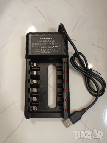 Зарядно за батерии АА и ААА, 6 портово, за 6 броя батерии,домашен уред