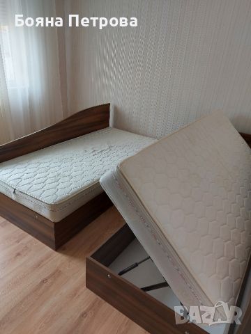 Детска стая легла + матраци 2 бр с гардероб,бюро и надстройка 