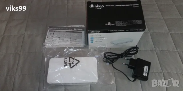 Суич D-Link GO-SW-8E, 8 порта 10/100 Mbps, снимка 2 - Суичове - 47009577