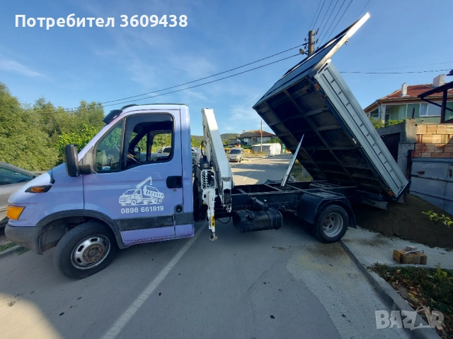 Транспортни Услуги Тристранен Самосвал с КРАН-Варна, снимка 13 - Транспортни услуги - 39296535