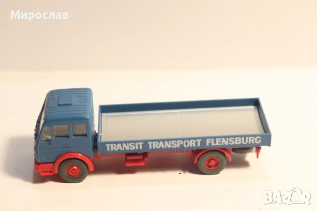 WIKING H0 1/87 MERCEDES РЕМАРКЕ КОЛИЧКА КАМИОН МОДЕЛ, снимка 2 - Колекции - 52501816