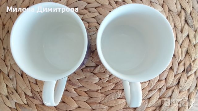 Комплект чаши от костен порцелан Гинко Билоба 300 мл, снимка 4 - Чаши - 45351158