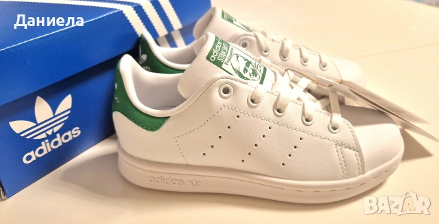 Детски маратонки Adidas & Stan Smith, размер 28, нови, снимка 2 - Детски маратонки - 53739879
