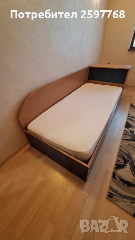 Единично легло с матрак,подматрачна рамка и ракла