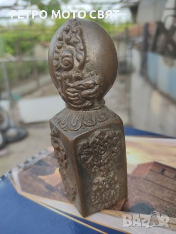 Тибет фън Шуй ретро винтидж статуетка пластика, снимка 3 - Антикварни и старинни предмети - 45785195