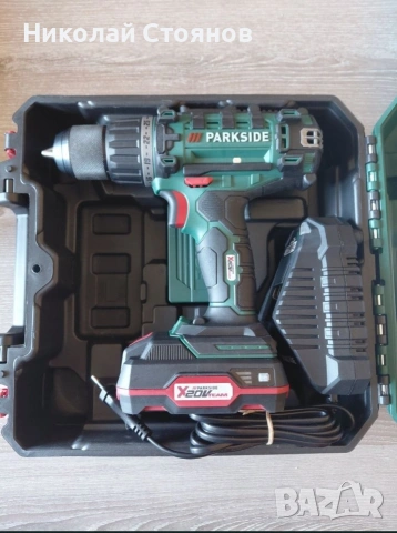 НОВ Професионален Винтоверт PARKSIDE 20V с батерия и зарядно