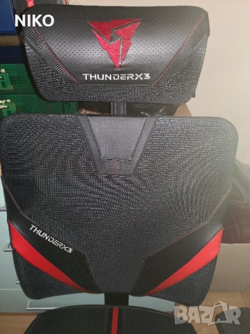 ПРОМОЦИЯ, Продавам,Геймърски стол ThunderX3 YAMA1 Черно/Червенo, снимка 2 - Столове - 51764869