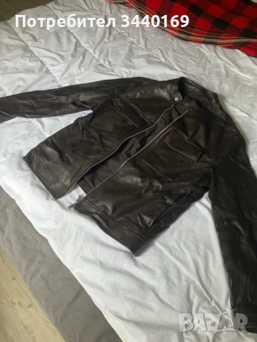 кожено яке масимо дути, снимка 3 - Якета - 51997077
