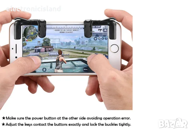 Trigger L1 R1 бутони за стрелба и мобилна игра на смарт телефон, таблет, снимка 15 - Селфи стикове, аксесоари - 29803045