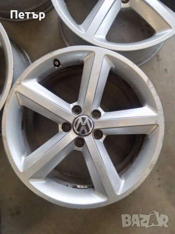 ОРИГИНАЛНИ АЛУМИНИЕВИ ДЖАНТИ ЗА  АУДИ /ФОЛКСВАГЕН-5Х112Х66.6-18 цола, снимка 5 - Гуми и джанти - 51963192