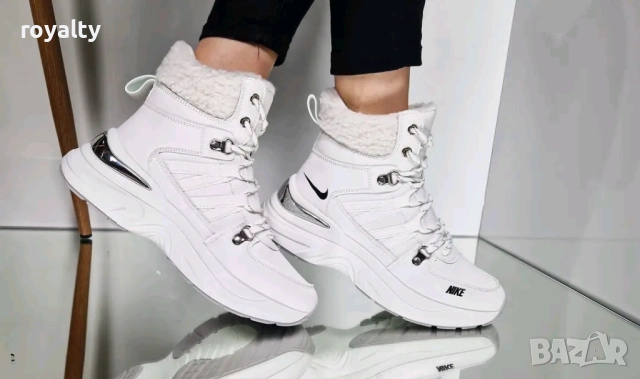 Nike Бели Дамски Спортни Боти С Вата Номерации 36-41, снимка 7 - Дамски боти - 52432589